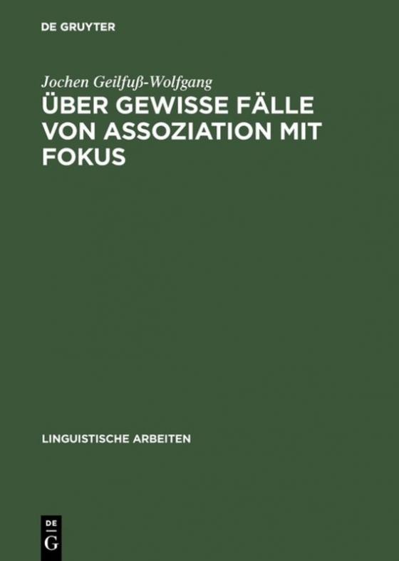 Cover-Bild Über gewisse Fälle von Assoziation mit Fokus