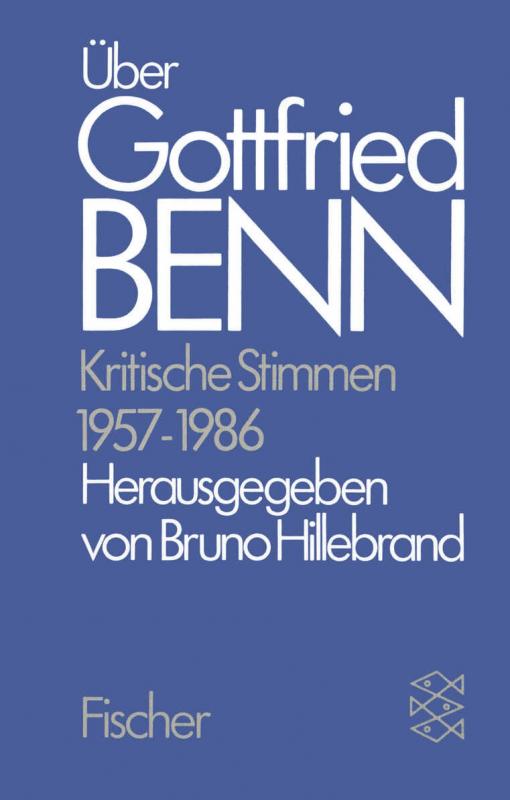 Cover-Bild Über Gottfried Benn