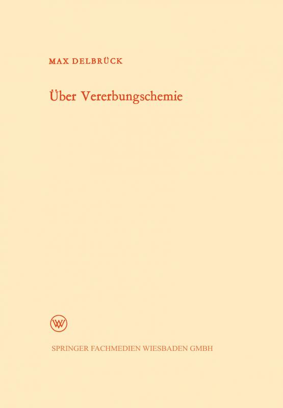 Cover-Bild Über Vererbungschemie