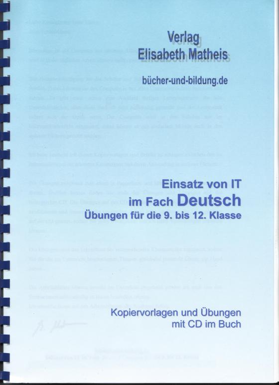 Cover-Bild Übungen Deutsch Klasse 9 bis 12