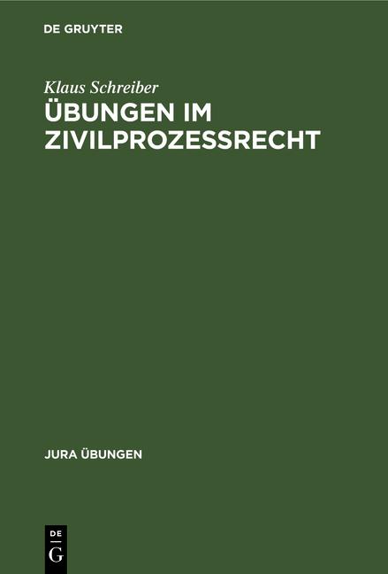 Cover-Bild Übungen im Zivilprozeßrecht