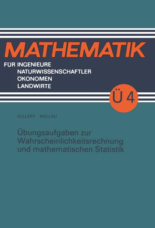 Cover-Bild Übungsaufgaben zur Wahrscheinlichkeitsrechnung und mathematischen Statistik