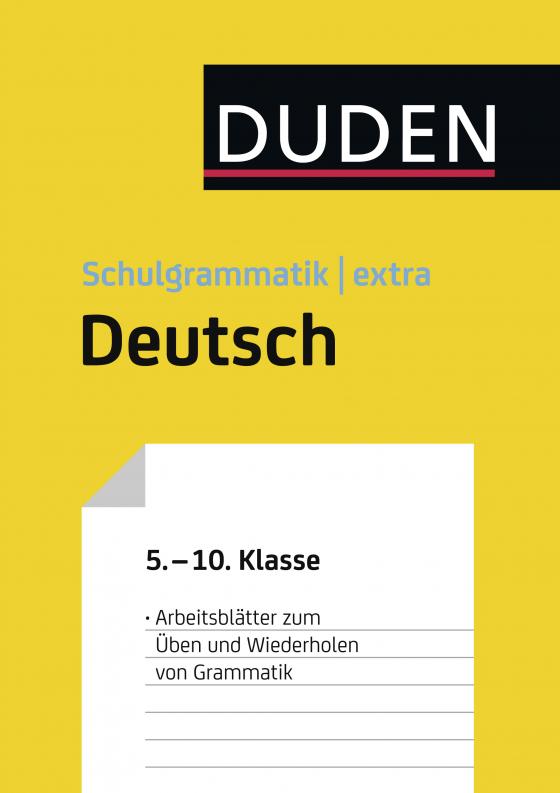 Cover-Bild Übungsblätter Grammatik zur Duden Schulgrammatik extra - Deutsch