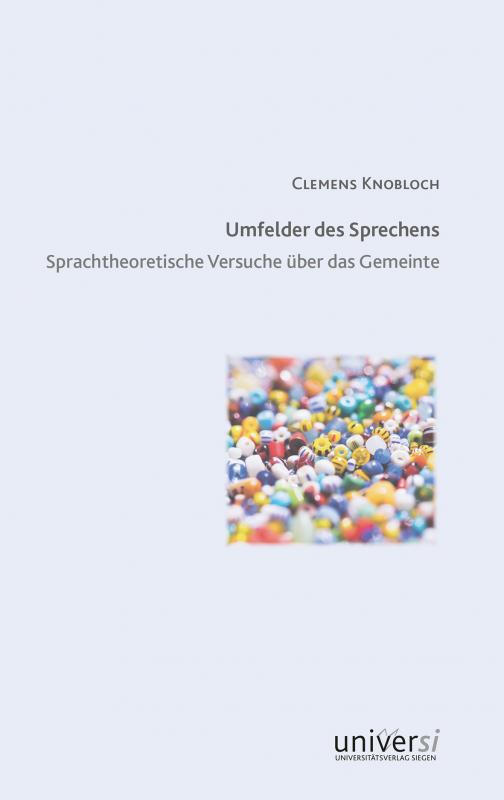 Cover-Bild Umfelder des Sprechens