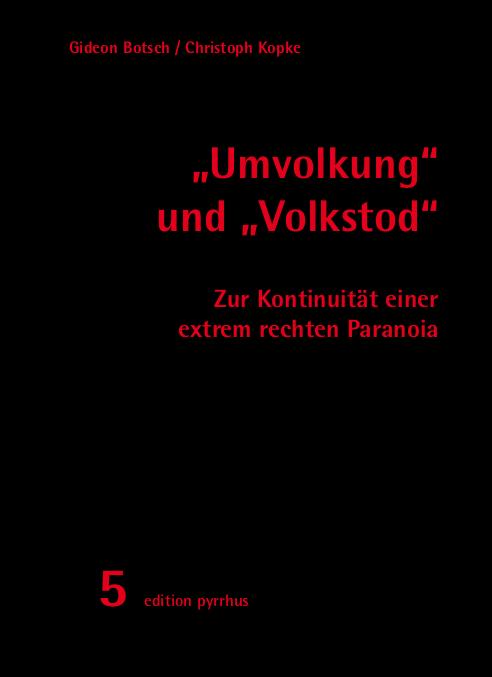 Cover-Bild "Umvolkung" und "Volkstod"