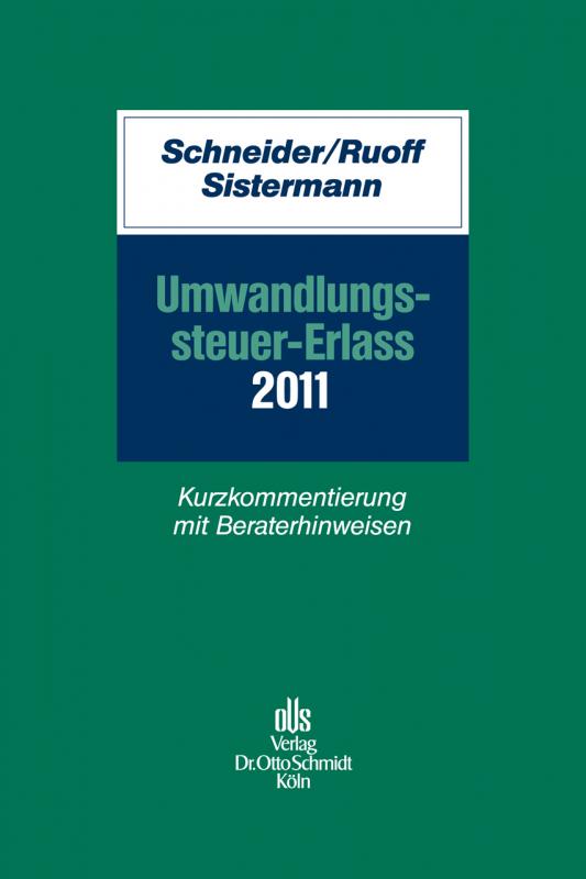 Cover-Bild Umwandlungssteuer-Erlass 2011