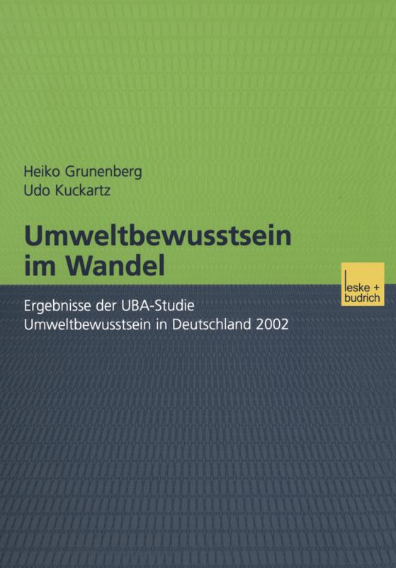 Cover-Bild Umweltbewusstsein im Wandel