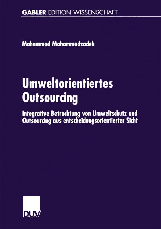 Cover-Bild Umweltorientiertes Outsourcing