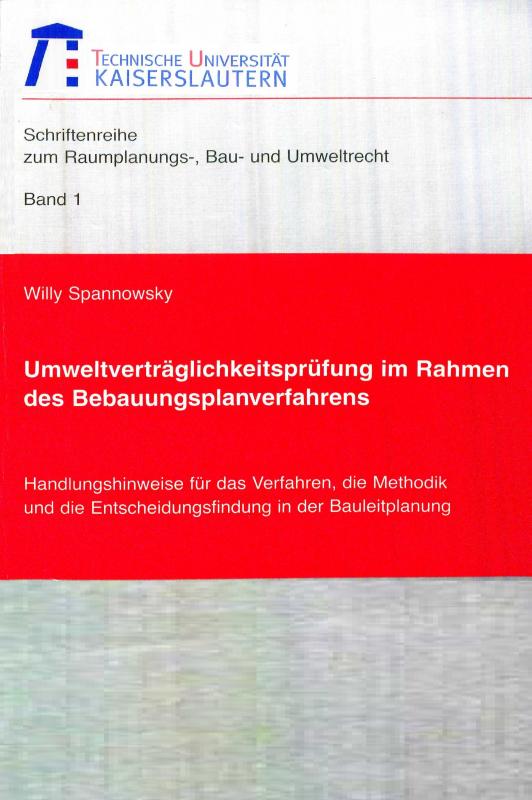 Cover-Bild Umweltverträglichkeitsprüfung im Rahmen des Bebauungsplanverfahrens