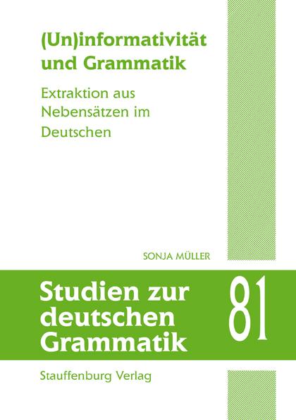 Cover-Bild (Un)informativität und Grammatik