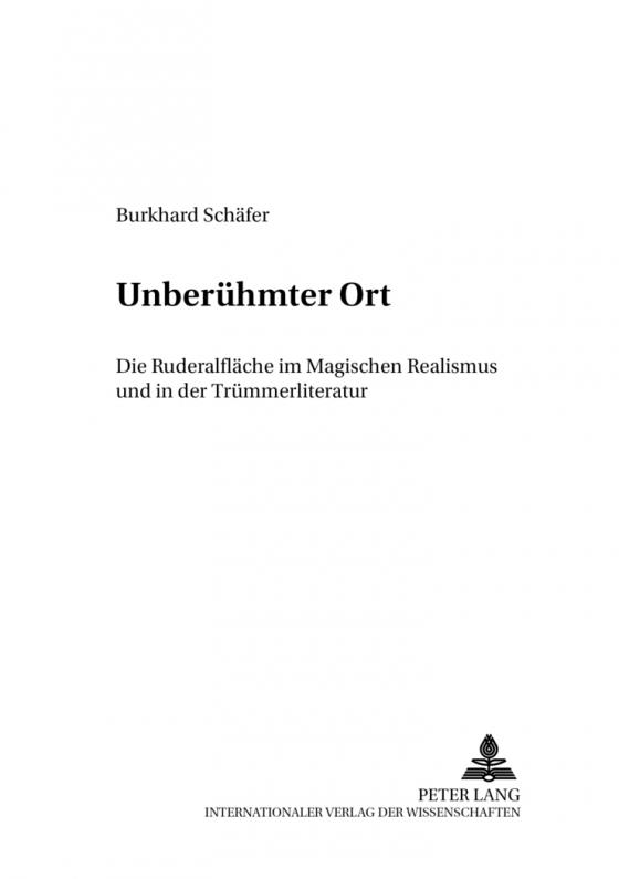 Cover-Bild «Unberühmter Ort»