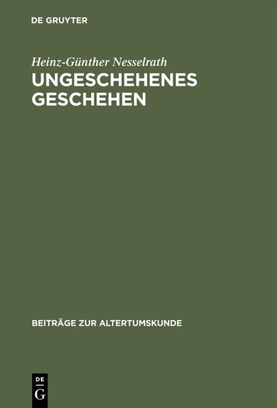 Cover-Bild Ungeschehenes Geschehen