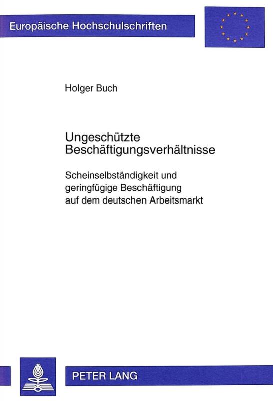 Cover-Bild Ungeschützte Beschäftigungsverhältnisse