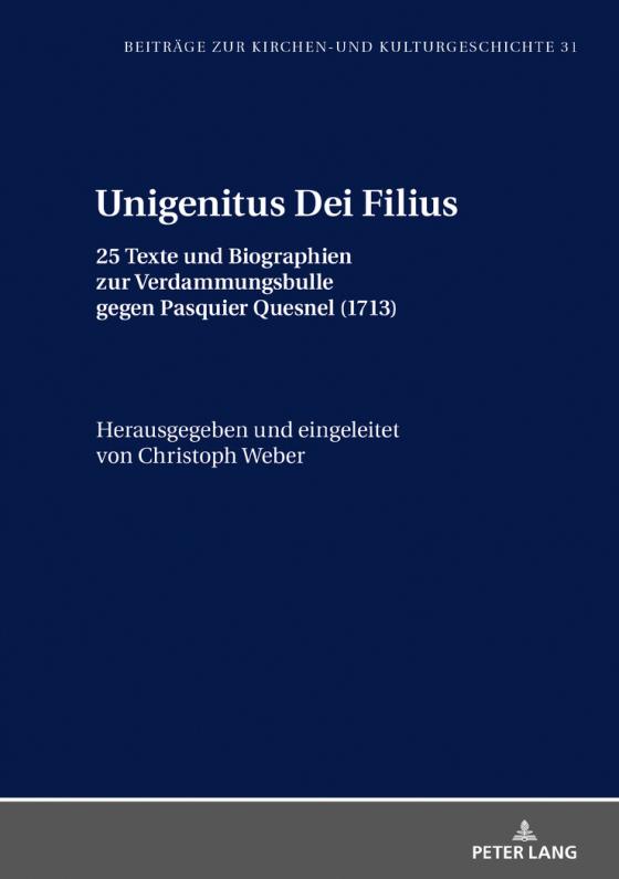 Cover-Bild Unigenitus Dei Filius