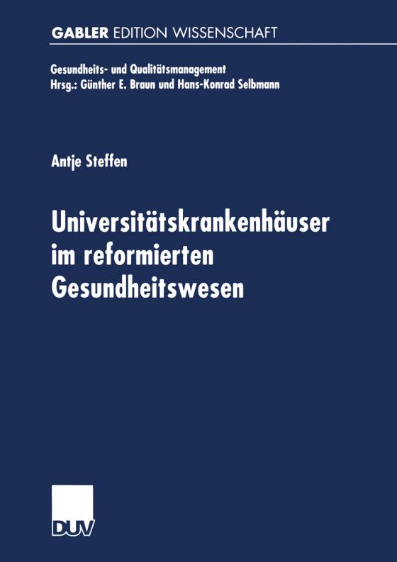 Cover-Bild Universitätskrankenhäuser im reformierten Gesundheitswesen