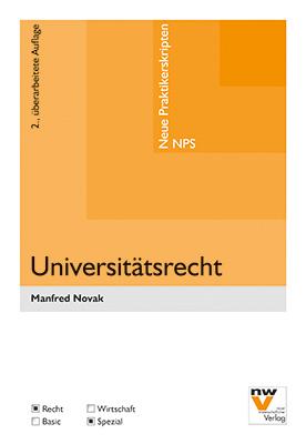 Cover-Bild Universitätsrecht