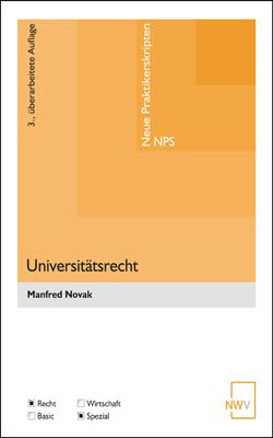 Cover-Bild Universitätsrecht