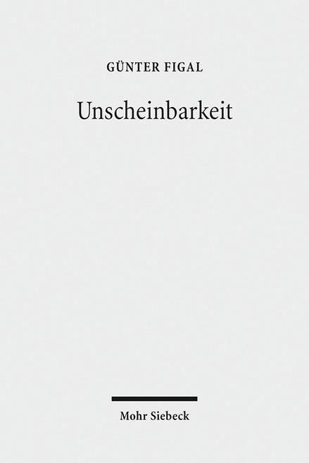 Cover-Bild Unscheinbarkeit