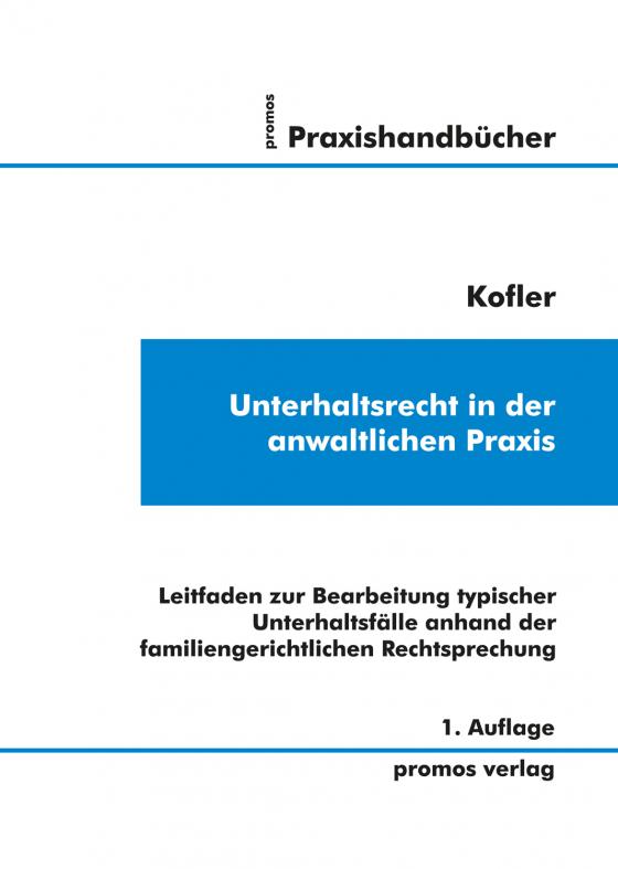 Cover-Bild Unterhaltsrecht in der anwaltlichen Praxis