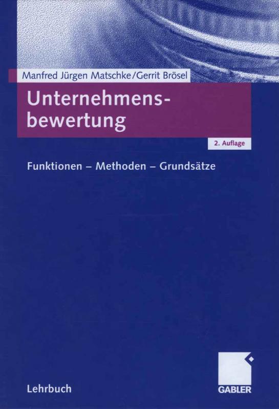 Cover-Bild Unternehmensbewertung