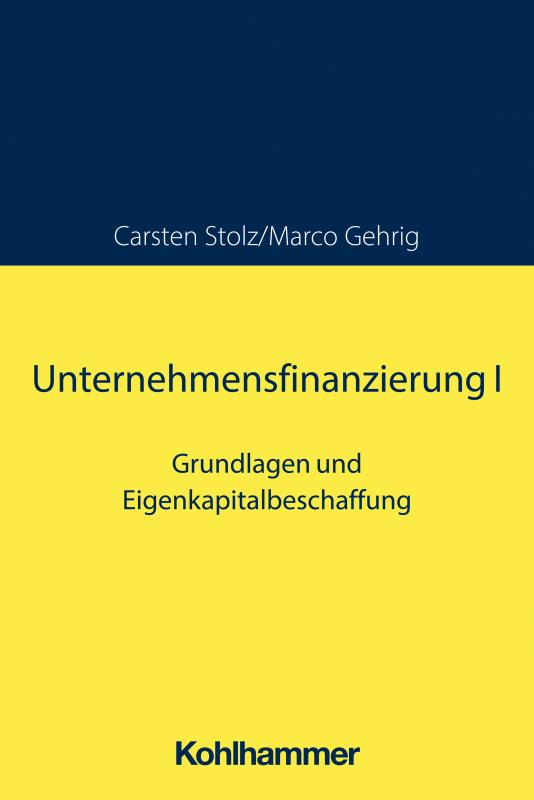 Cover-Bild Unternehmensfinanzierung I