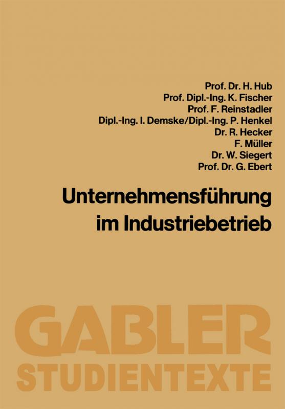 Cover-Bild Unternehmensführung im Industriebetrieb