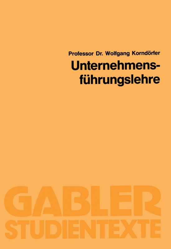 Cover-Bild Unternehmensführungslehre