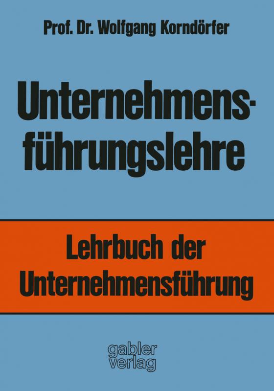 Cover-Bild Unternehmensführungslehre