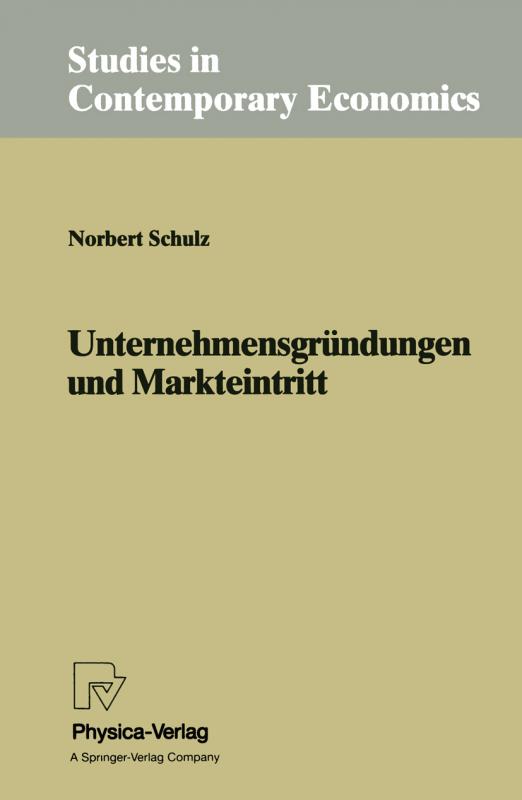 Cover-Bild Unternehmensgründungen und Markteintritt