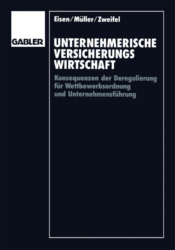 Cover-Bild Unternehmerische Versicherungswirtschaft