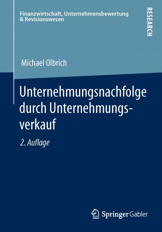 Cover-Bild Unternehmungsnachfolge durch Unternehmungsverkauf