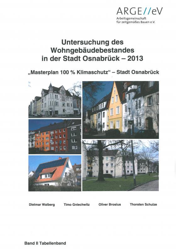 Cover-Bild Untersuchung des Wohngebäudebestandes in der Stadt Osnabrück - 2013