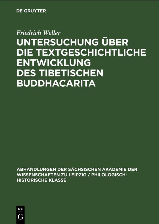 Cover-Bild Untersuchung über die textgeschichtliche Entwicklung des tibetischen Buddhacarita