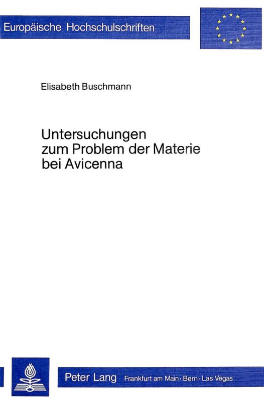 Cover-Bild Untersuchungen zum Problem der Materie bei Avicenna