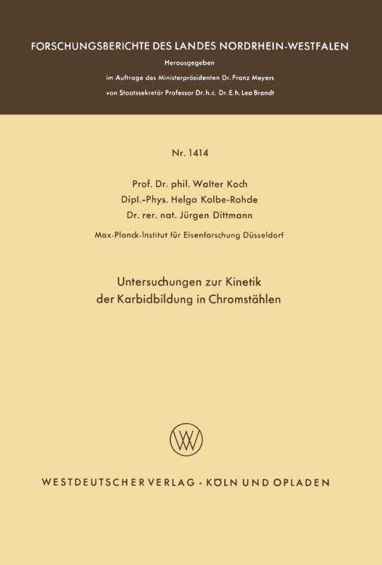 Cover-Bild Untersuchungen zur Kinetik der Karbidbildung in Chromstählen