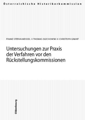 Cover-Bild Untersuchungen zur Praxis der Verfahren vor den Rückstellungskommissionen