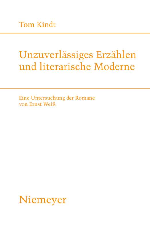 Cover-Bild Unzuverlässiges Erzählen und literarische Moderne