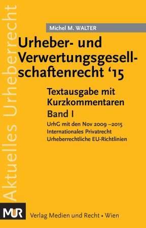 Cover-Bild Urheber- und Verwertungsgesellschaftenrecht '15