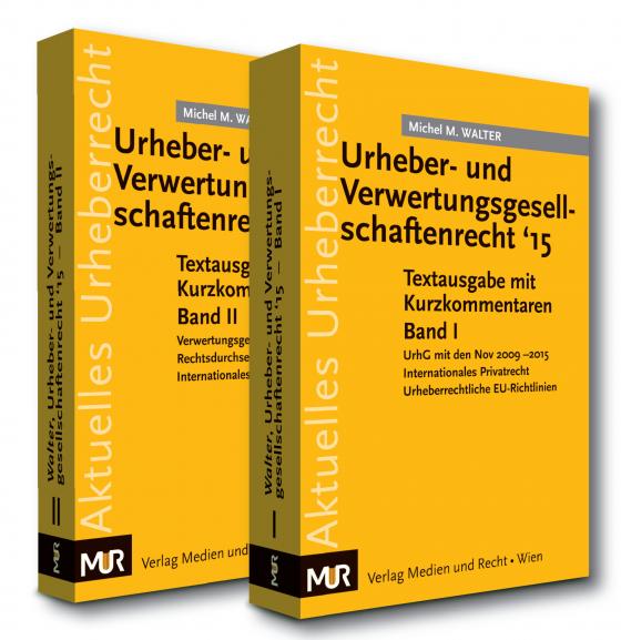 Cover-Bild Urheber- und Verwertungsgesellschaftenrecht '15