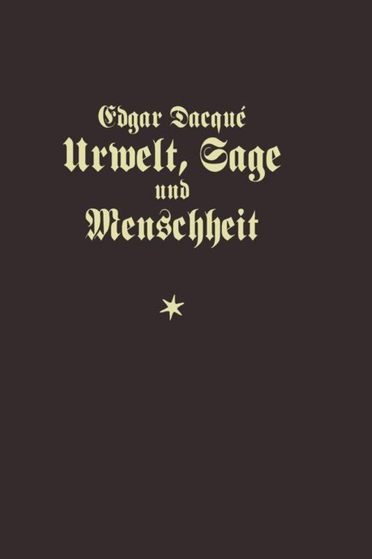 Cover-Bild Urwelt, Sage und Menschheit