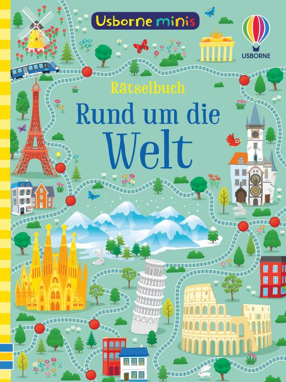 Cover-Bild Usborne Minis - Rätselbuch: Rund um die Welt