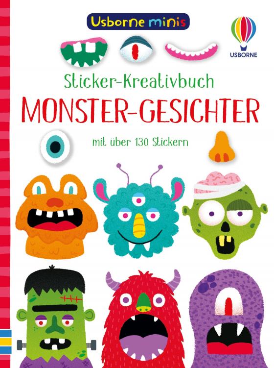 Cover-Bild Usborne Minis - Sticker-Kreativbuch: Monster-Gesichter