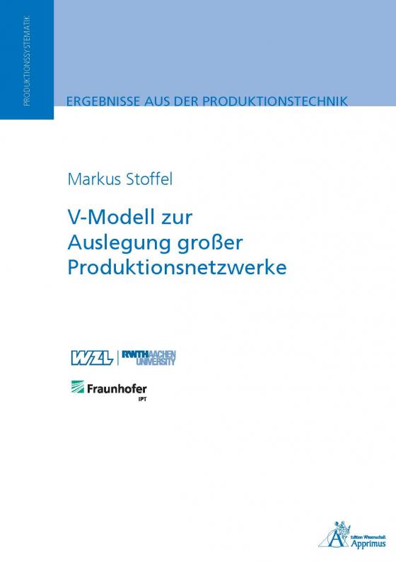 Cover-Bild V-Modell zur Auslegung großer Produktionsnetzwerke