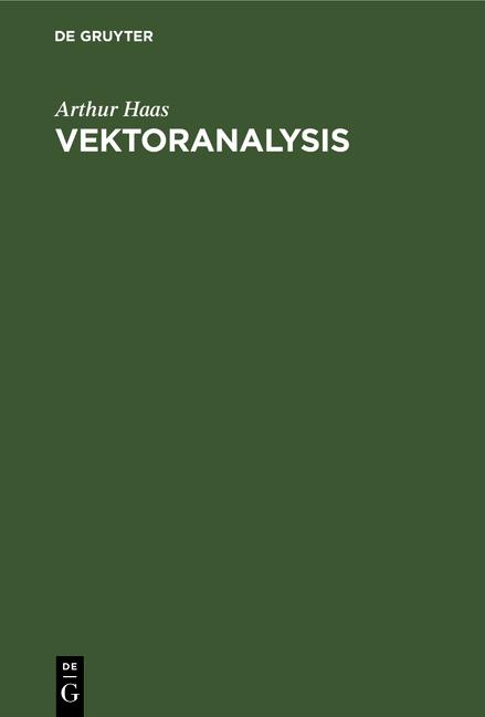 Cover-Bild Vektoranalysis