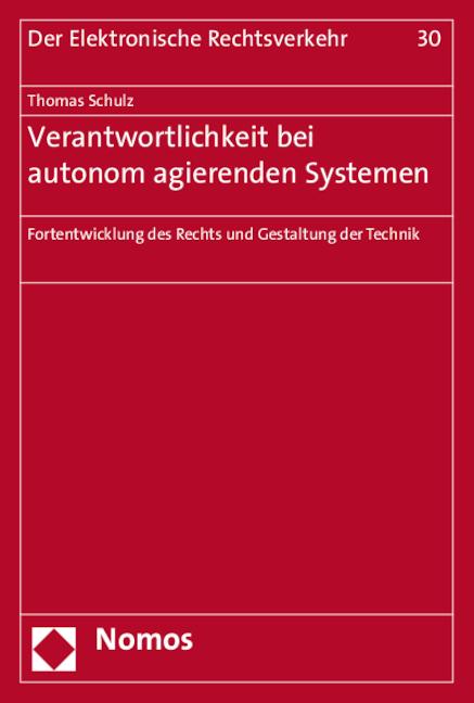 Cover-Bild Verantwortlichkeit bei autonom agierenden Systemen