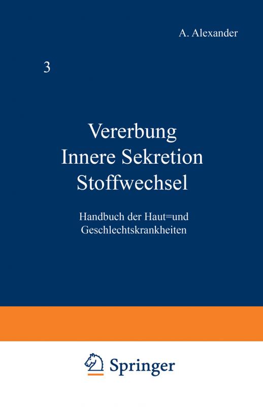 Cover-Bild Vererbung Innere Sekretion Stoffwechsel