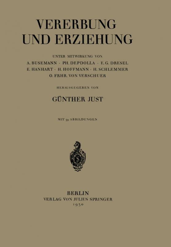 Cover-Bild Vererbung und Erziehung