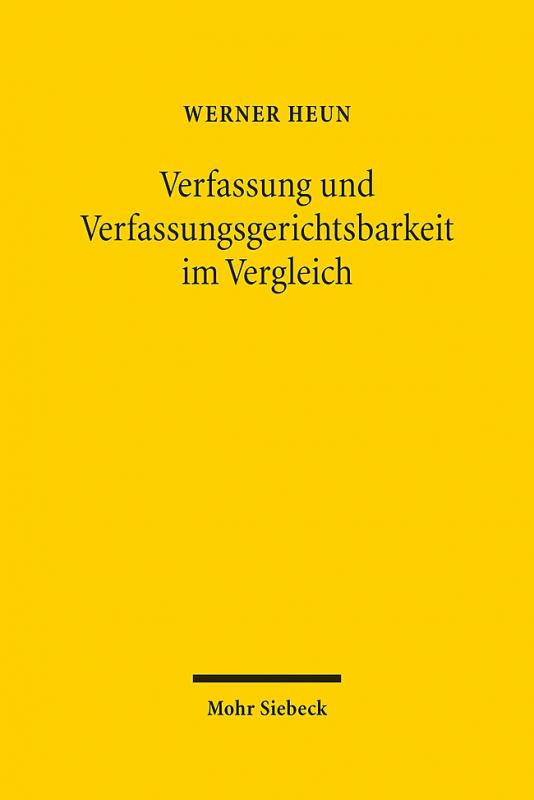 Cover-Bild Verfassung und Verfassungsgerichtsbarkeit im Vergleich