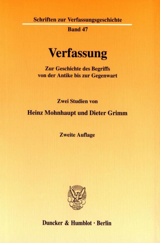 Cover-Bild Verfassung.