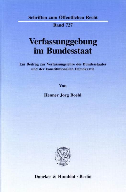 Cover-Bild Verfassunggebung im Bundesstaat.